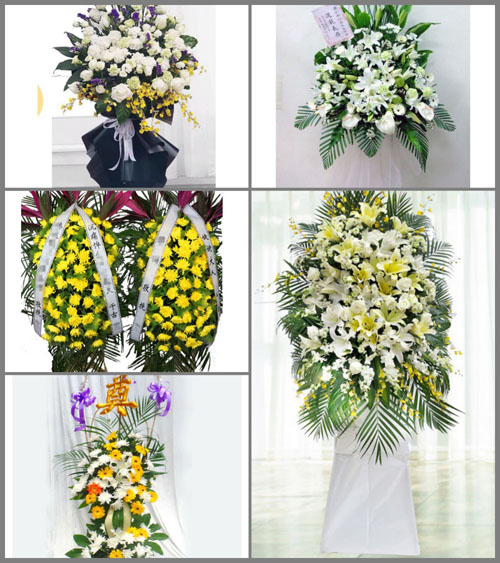 山东莱芜莱城区雪野镇白事花篮预定